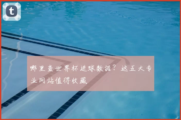 哪里查世界杯进球数据?这五大专业网站值得收藏